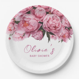 Prato De Papel Chá de fraldas de Verão de Peões Rosa