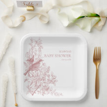 Chá de fraldas Elegante de Aves de Chinoiserie Nat