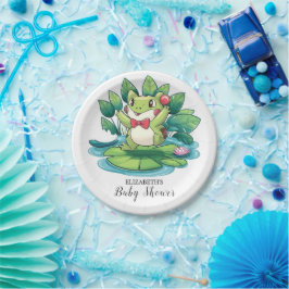 Prato De Papel Chá de fraldas Elegante Simples