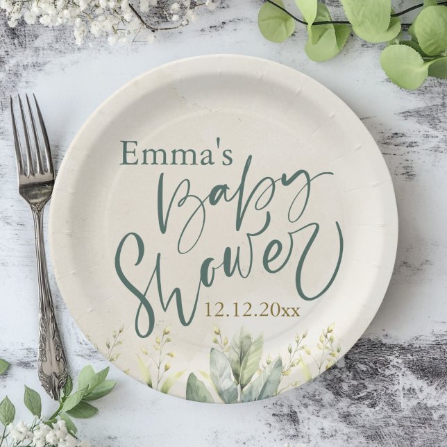 Prato De Papel Chá de fraldas Eucalyptus Verde (Criador carregado)