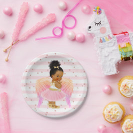 Prato De Papel Chá de fraldas/Festa de aniversário Angel Ballerin