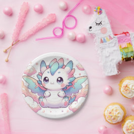 Prato De Papel Chá de fraldas Fiery Dragon