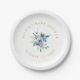 Prato De Papel Chá de fraldas Floral Luxe