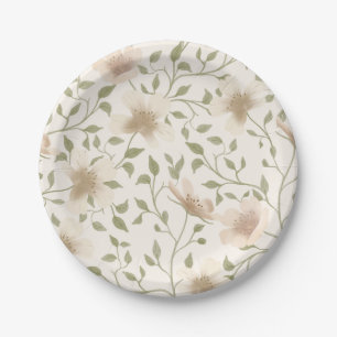 Prato De Papel Chá de fraldas Floral Primavera Páscoa