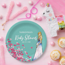 Chá de fraldas Grávida em Corações Vestidos