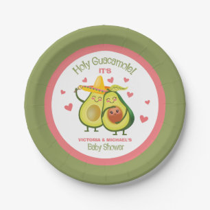 Prato De Papel Chá de fraldas Guacamole Avocado - Placa
