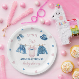 Prato De Papel Chá de fraldas Jean Girl