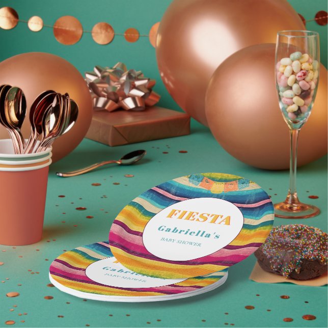 Prato De Papel Chá de fraldas mexicano Fiesta Papel Picado (Múltiplo)