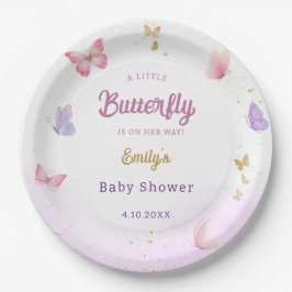 Prato De Papel Chá de fraldas Modern Boho Watercolor