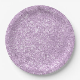 Prato De Papel Chá de fraldas na moda Cute Purple Glitter Girl