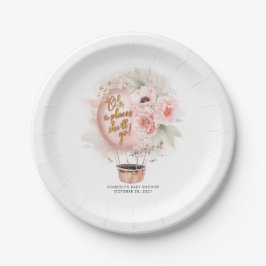 Prato De Papel Chá de fraldas ou Festa de aniversário de balão de