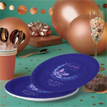 Chá de fraldas Roxo de Borboleta