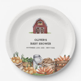 Prato De Papel Chá de fraldas Rustic Country Localmente Cultivado