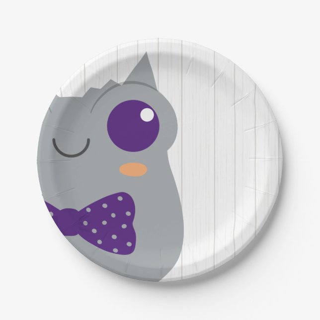 Prato De Papel Chá de fraldas Sapo Roxo- (Frente)