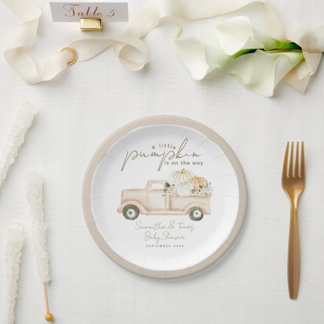 Prato De Papel Chá de fraldas Simples de Queda Moderna da Bomba M (Casamento)