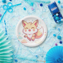 Chá de fraldas Simples Fantasy Fox