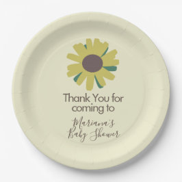 Prato De Papel Chá de fraldas simples Girassóis