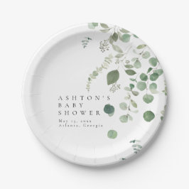 Prato De Papel Chá de fraldas verde