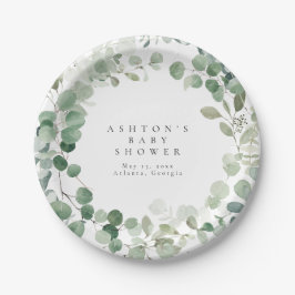 Prato De Papel Chá de fraldas verde