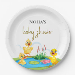 Prato De Papel Chá de fraldas verde animal Safari