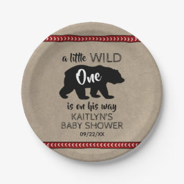 Prato De Papel Chá de fraldas Wild One Boys