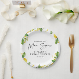 Prato De Papel Chá de Noiva de Limão-Siciliano Moderno