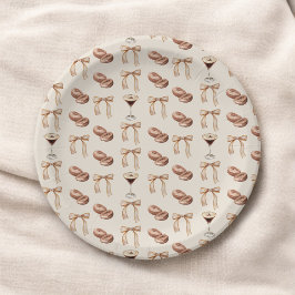 Prato De Papel Chá de Noiva Espresso Martini 'O Amor Está Cozinha