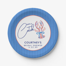 Prato De Papel Chá de Noiva Lagosta Costeira Ela é um Prêmio