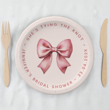 Chá de Noiva Rosa Laço Vermelho Ela Está Se Casand