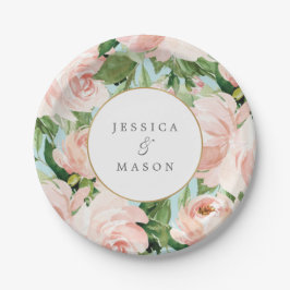 Prato de Papel Chá de Noiva Shabby Chic