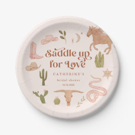 Prato De Papel Chá de Noiva Tema Western Rústico