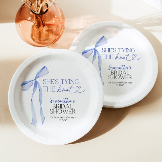 Prato De Papel Chá de panela Arco azul trava Casando (Criador carregado)