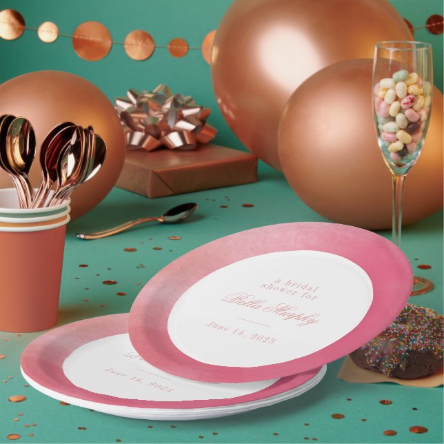 Prato De Papel Chá de panela Bright Boho Ombre (Múltiplo)