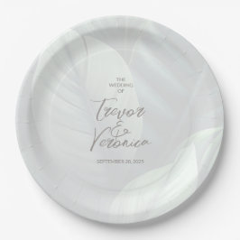 Prato De Papel Chá de panela de Casamento Chic Tropical