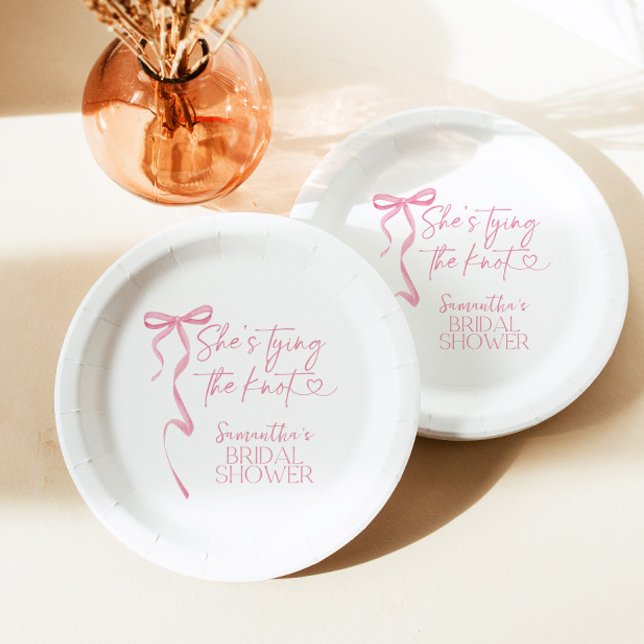 Prato De Papel Chá de panela de Casando do Arco rosa (Criador carregado)