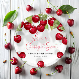 Prato De Papel Chá de panela de Cherry