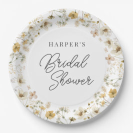 Prato De Papel Chá de panela de flor selvagem