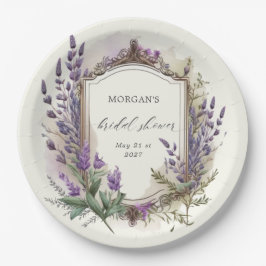 Prato De Papel Chá de panela de Lavanda de Água