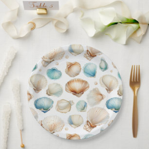 Prato De Papel Chá de panela de Prateleiras Aqua Cream