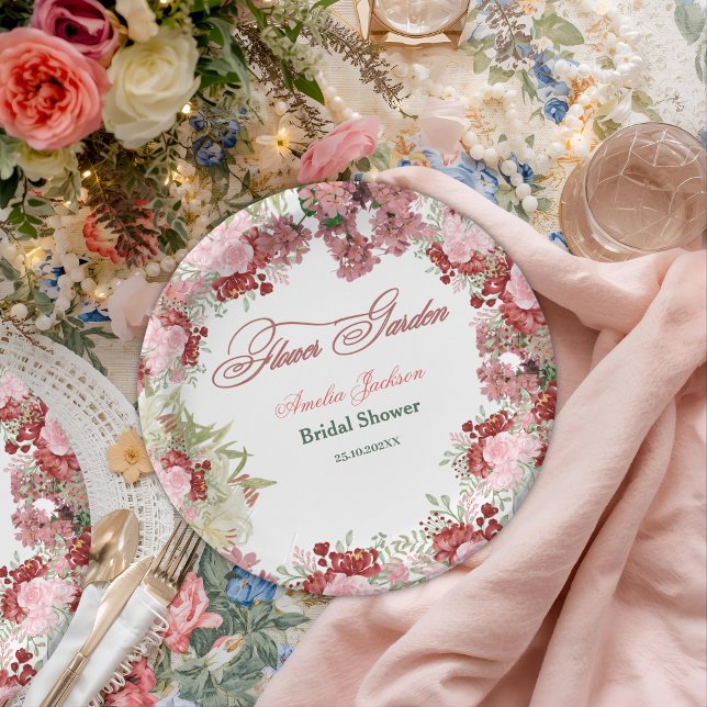 Prato De Papel Chá de panela do Jardim Flor (Criador carregado)