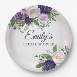 Prato De Papel Chá de panela Lavanda verde roxa