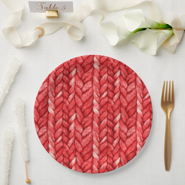 Prato De Papel Chá de panela Red Sweater (Casamento)