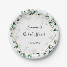 Prato De Papel Chá de panela verde e Texturas Douradas | Casament