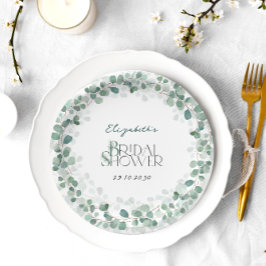 Prato De Papel Chá de panela Verde Eucalyptus Botânico Sage