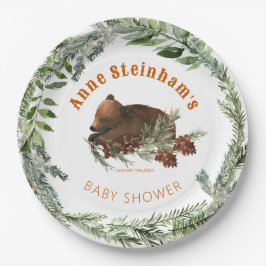 Prato De Papel Chá Simples De Bebê