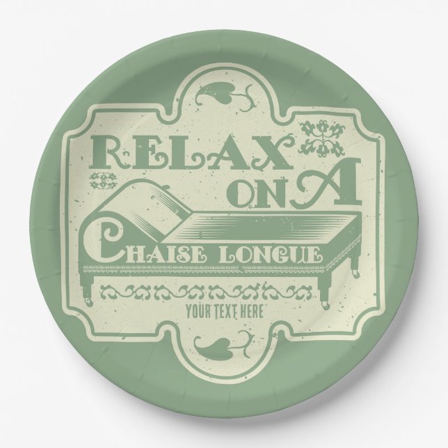 Prato De Papel Chaise Longue (Frente)