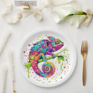 Prato De Papel Chameleon Paint mantém estilo aquarela