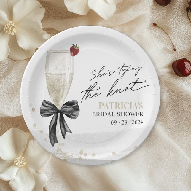 Prato De Papel Champagne Ela Vai Casar Chá de Panela (Criador carregado)