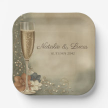 Champagne Floral Chá de Noiva de Casal