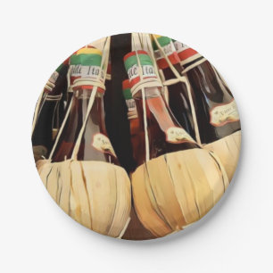 Prato De Papel Chanti Wine Paper Plates